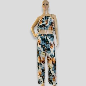 New Women’s Two-piece set Top and Bottom size L